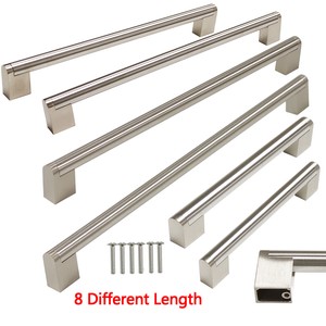 Stainless Steel Kitchen Cabinet Handles image is loading brushed stainless steel kitchen cabinet handles cupboard drawer