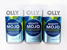 Olly Mighty Mojo Resveratrol Pine Bark 30 caps SEALED Exp 11/2025 THREE PACK!