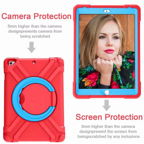 Heavy Duty Shockproof Case Cover For iPad 5/6/7/8/9th Gen Mini Air 5 Pro 11 Kids - Picture 42 of 103