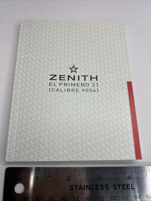 Zenith El Primero 21 Calibre 9004 Watch Manual Instruction Booklet w/ Red Stripe