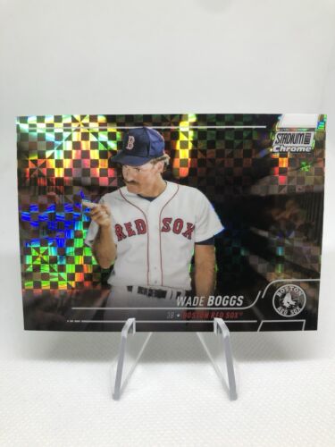 2022 Topps Stadium Club Chrome Wade Boggs X-fractor Red Sox #196 Card PWE