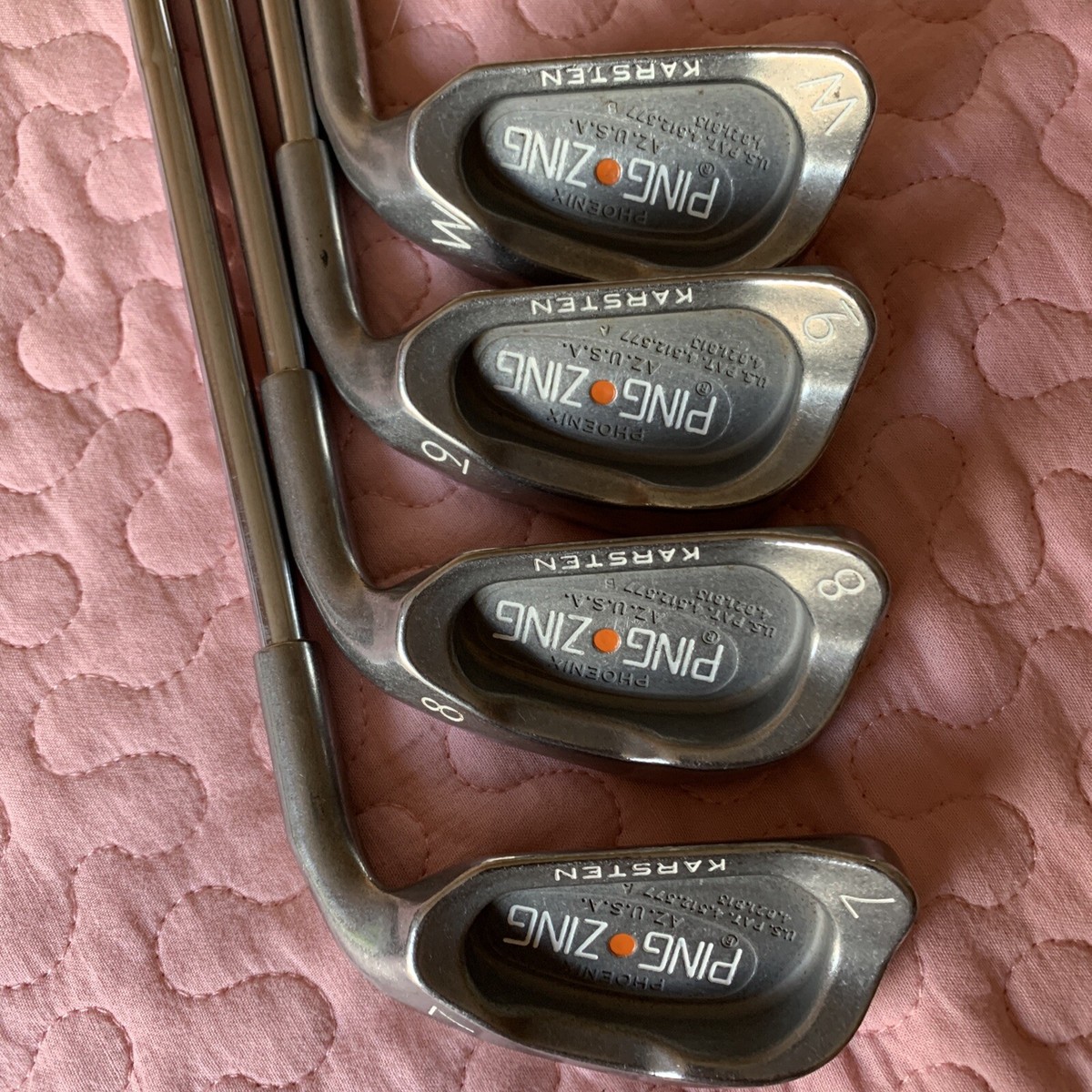 Ping Zing Orange Dot Iron Set 3-pw With KT-M Stiff Flex All