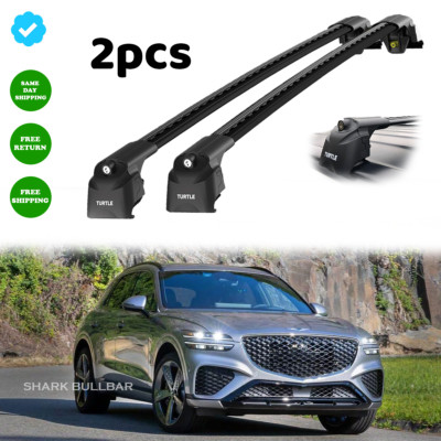 New fit Genesis GV70 2022-2023 Turtle Roof Rack Cross Bars Black