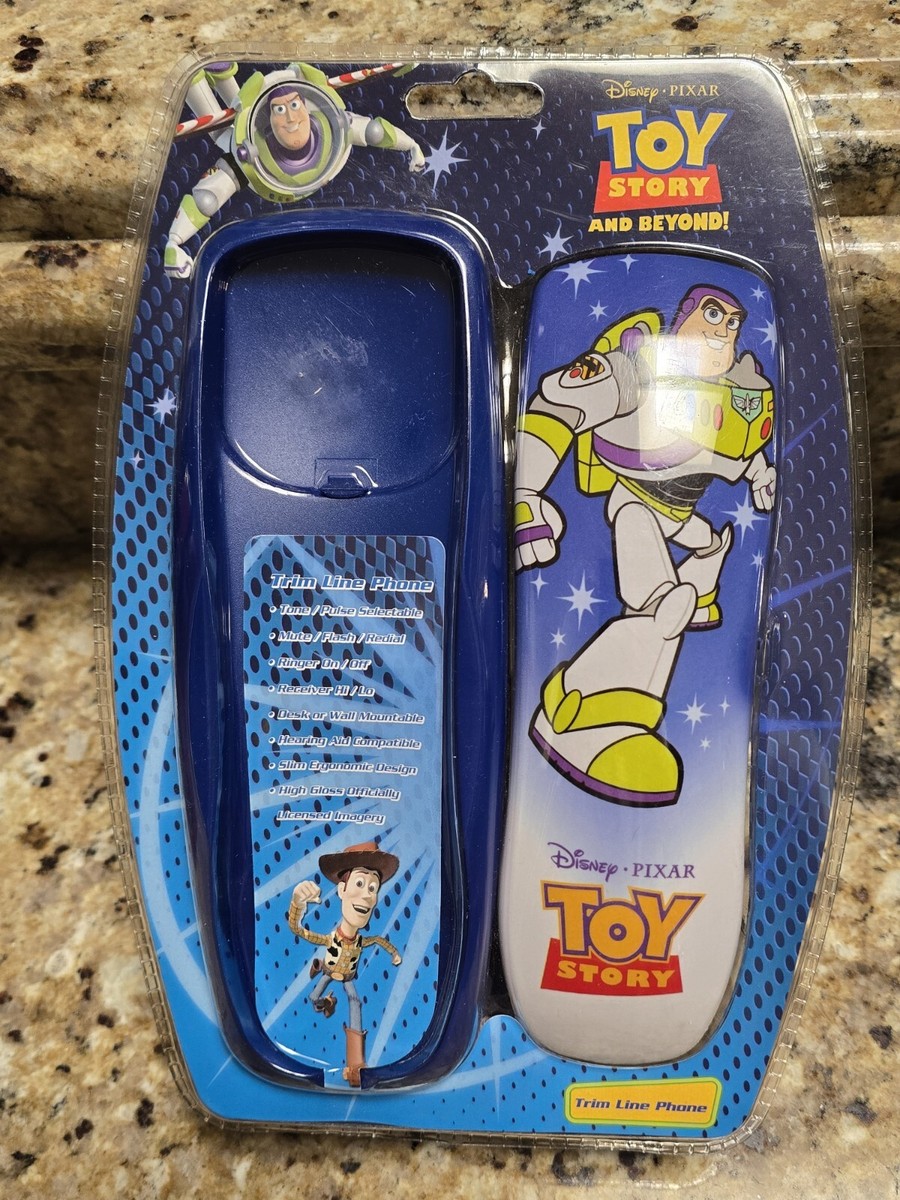 トイ・ストーリー　Buzz Lightyear Telephone Rare VTG 1996 Buzz Lightyear Phone Rocket Lights Movable