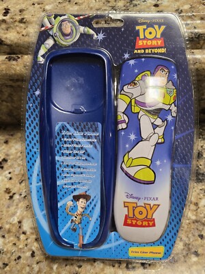 Disney Pixar Phone Toy Story Buzz Lightyear Trim Line Corded VTG