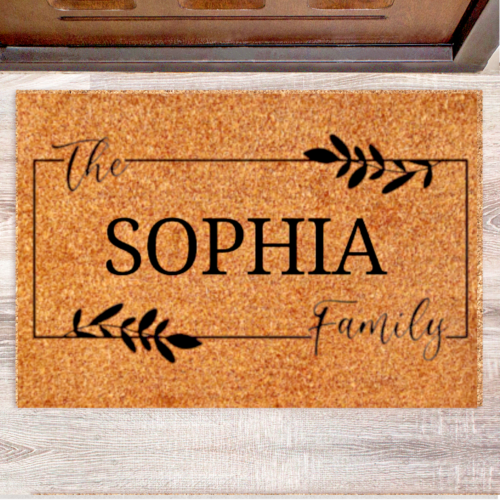 Custom Family Name Doormat - Personalized Door Mats for Stylish Home Décor