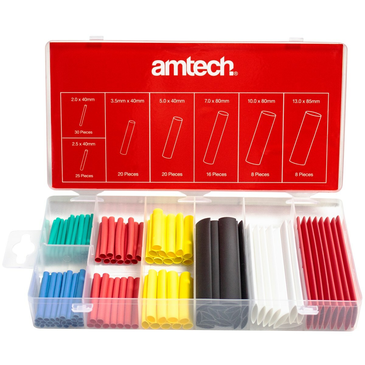 127 Heat Shrink 2:1 Tubing Electrical Sleeving Cable Wire Tube Car Wrap 7 Sizes