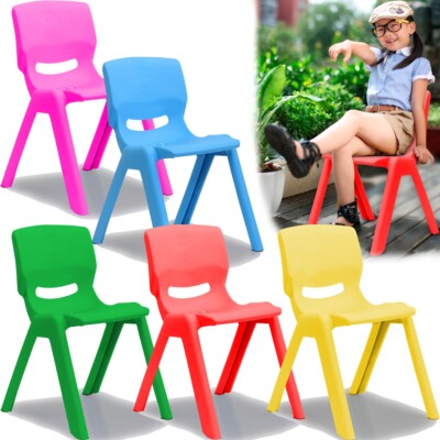 Kinderstuhl Spiel Stuhl Kind Hocker Garten Möbel Stapelbar Kippsicher Kunststoff