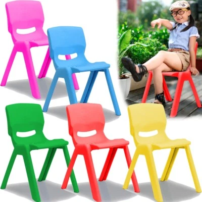 STIMO Kinderstuhl Spiel Stuhl Kind Hocker Garten Möbel Stapelbar Kippsicher Kunststoff