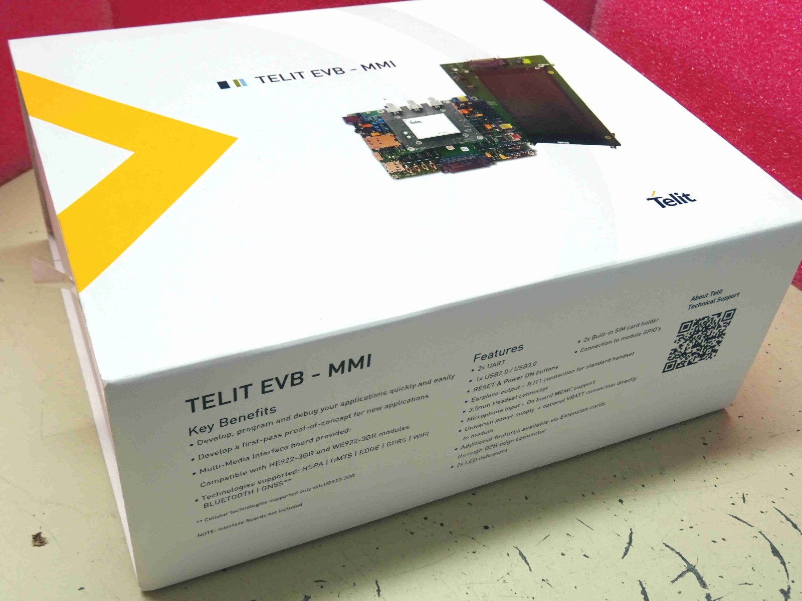 Kit développement IoT TELIT WE922-3GR WiFi Bluetooth GPS Glonass 3990150599