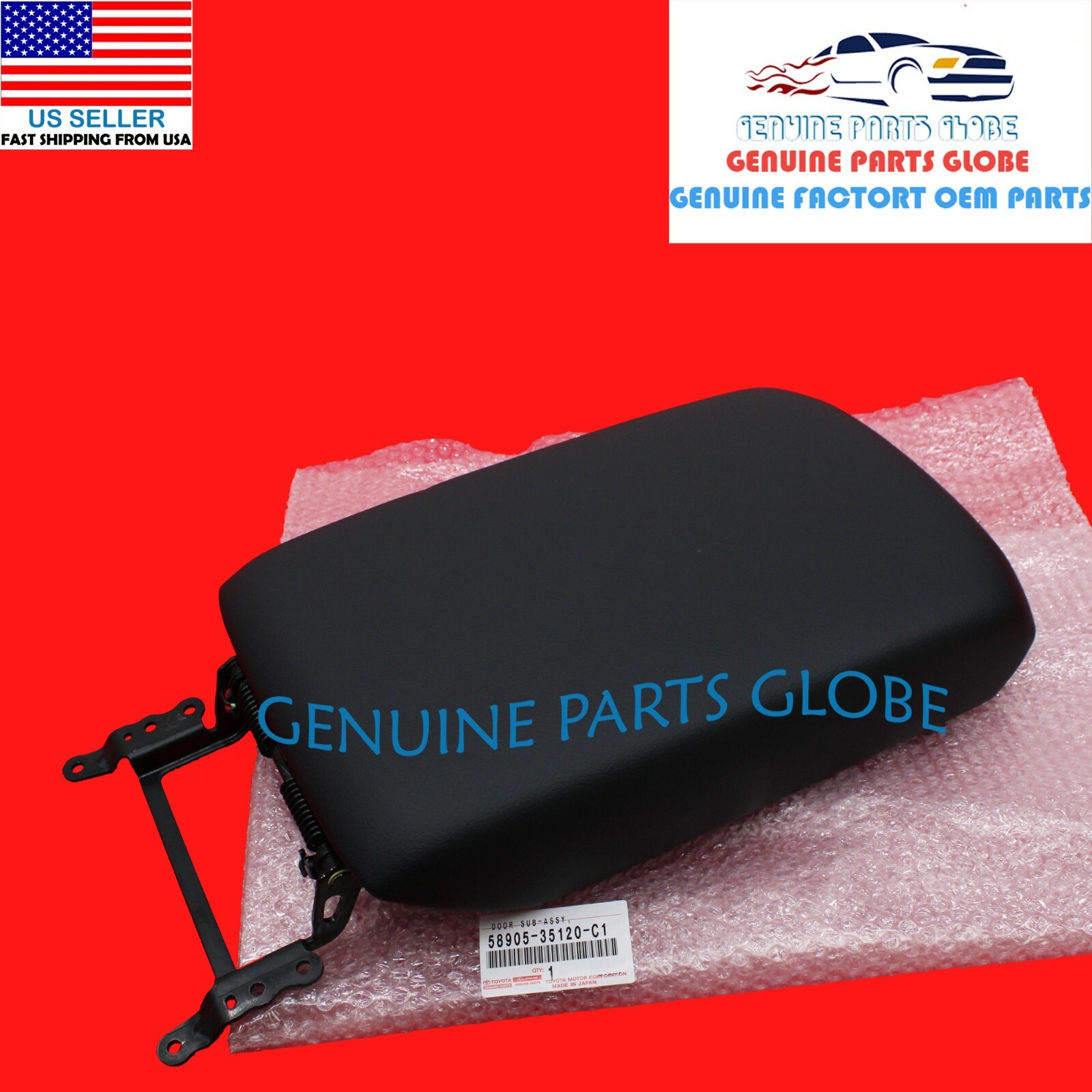 GENUINE OEM TOYOTA 20142021 4RUNNER BLACK CENTER CONSOLE DOOR 5890535120C1 eBay