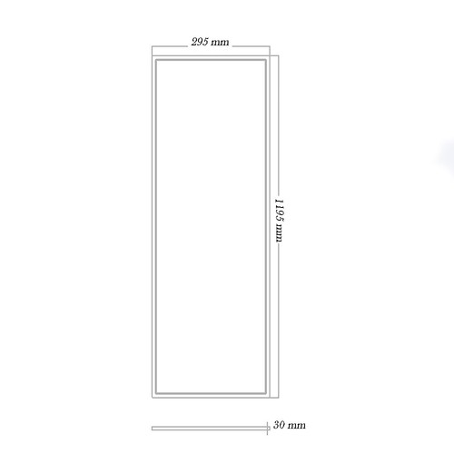 Pannello led incasso 120x30 cm 40 watt 3 colorazione di luce 6500K 3000K 4000K - Foto 9 di 9