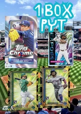 1 BOX PYT 2025 TOPPS CHROME HOBBY WDD