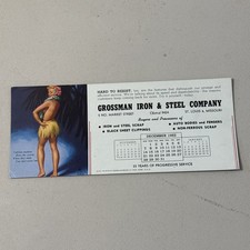 RARA cartolina calendario Marylin Monroe 1952 Earl Moran fanciulle tahitiane litografia promo