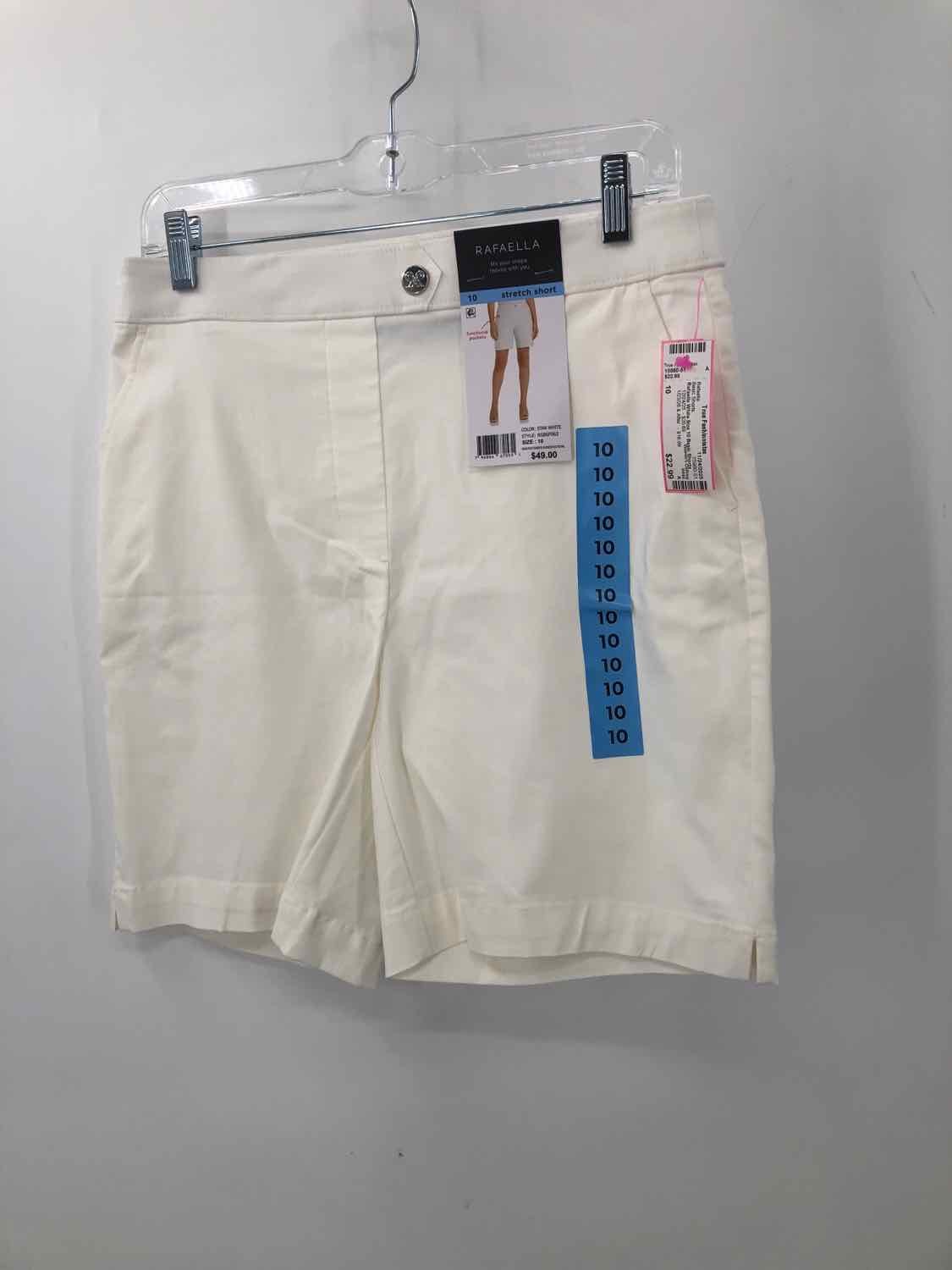 Pre-Owned Rafaella White Size 10 Basic Shorts - image 1