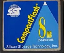 SST Vintage 8MB Compact Flash CF Memory Card