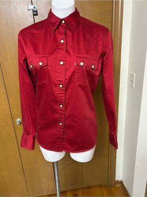 Levi's Vibrant Red Shirt with Label Detail