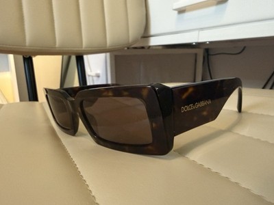 Dolce & Gabbana DG 4416 1935/73 Tortoise Rectangle Sunglasses Brown Tinted