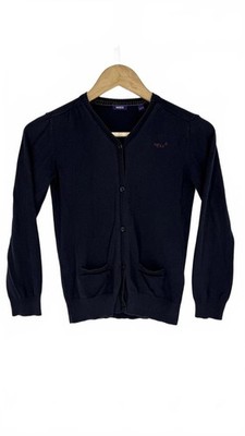 Mexx Mädchen marineblau Strickjacke Knopfleiste Schule Smart Strick Alter 9-10