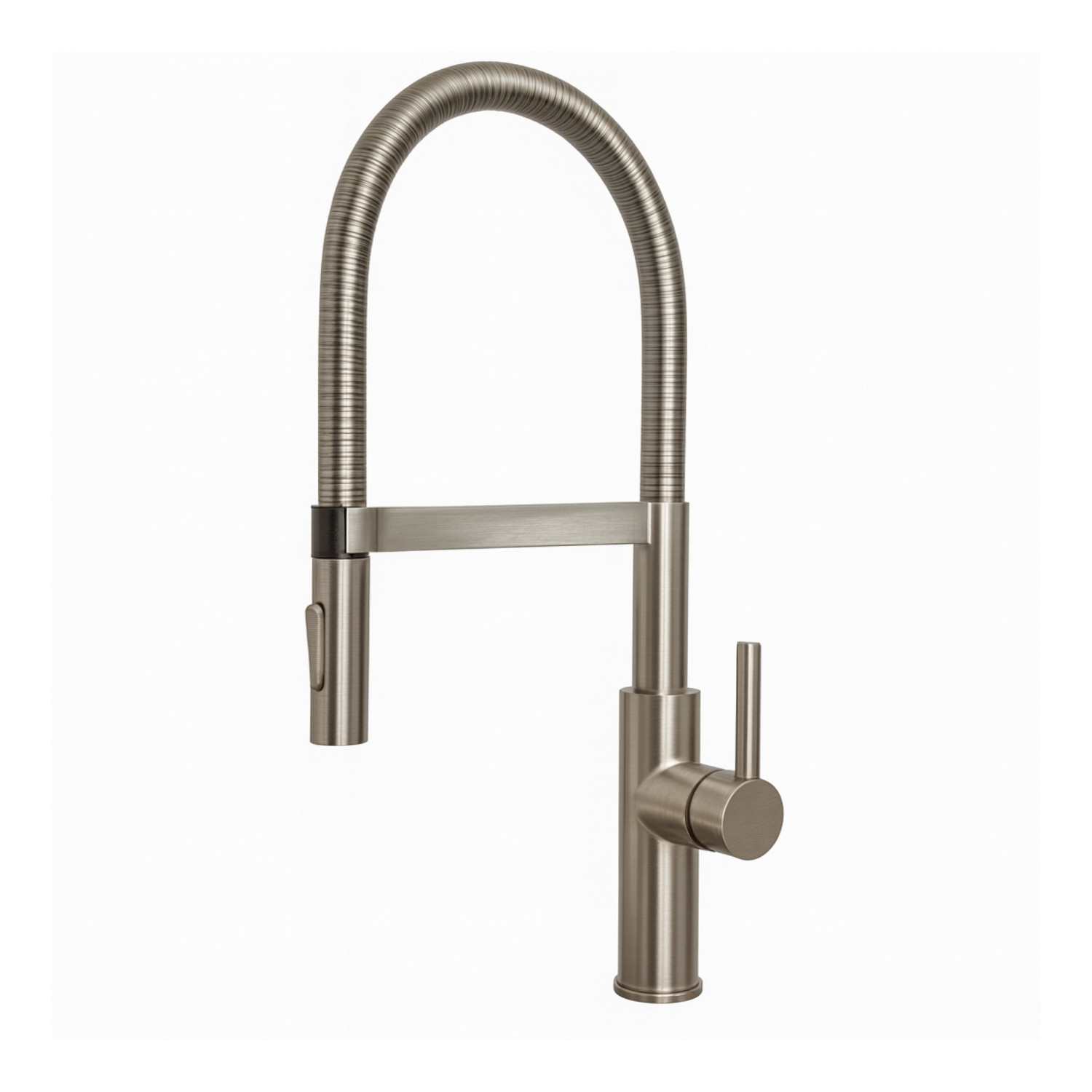 Jeroni Chef Plus Brushed Nickel Kitchen Mixer Tap Pull Out Spray