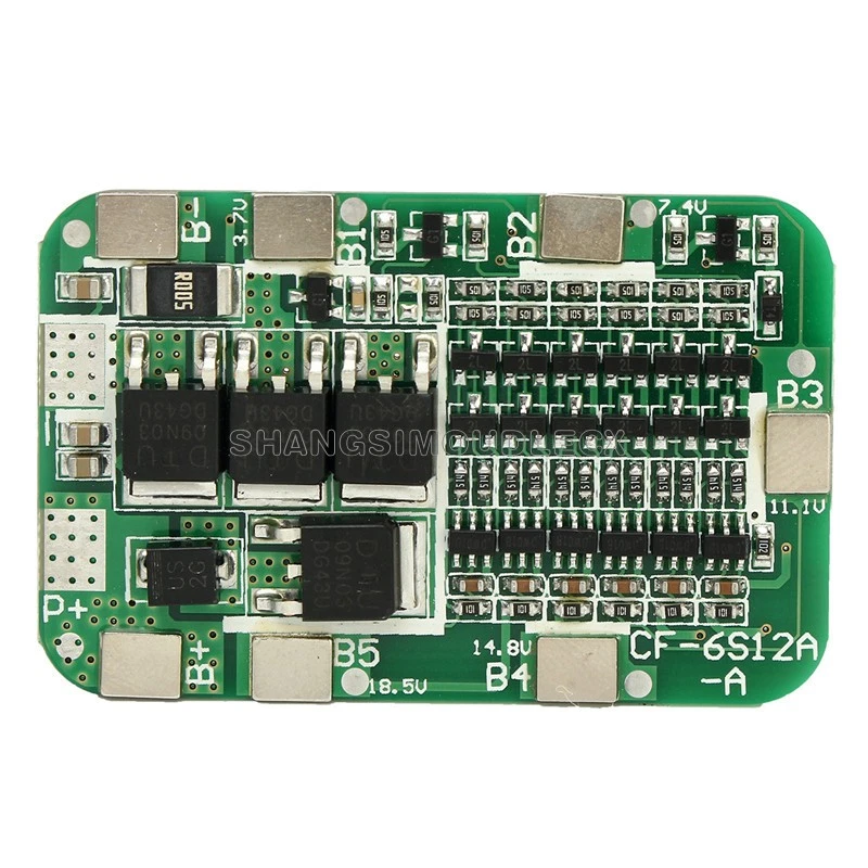 Placa de protección de carga 6S 15A 24V PCB BMS para batería de iones de litio 18650 - Imagen 4 de 4
