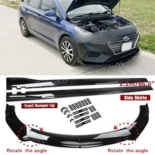 For Hyundai Accent Elantra Sonata Front Bumper Lip Splitter Body Kitside Skirts For Hyundai Accent Elantra Sonata Front Bumper Lip Splitter Body Kitside Skirts