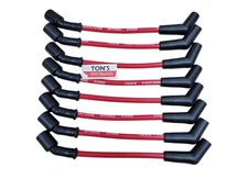 11" Ton's LS High Performance 135 Degree Spark Plug Wire Set GM TRUCKS 10MM Red