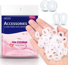 Eyeglass Ear Grips Anti-Slip - 20 Pairs Eyewear Retainer Silicone Temple Tips