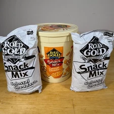 Vintage 1999 Frito Lays Told Gold Colossal Cheddar Snack Mix NOS! Collector Tub