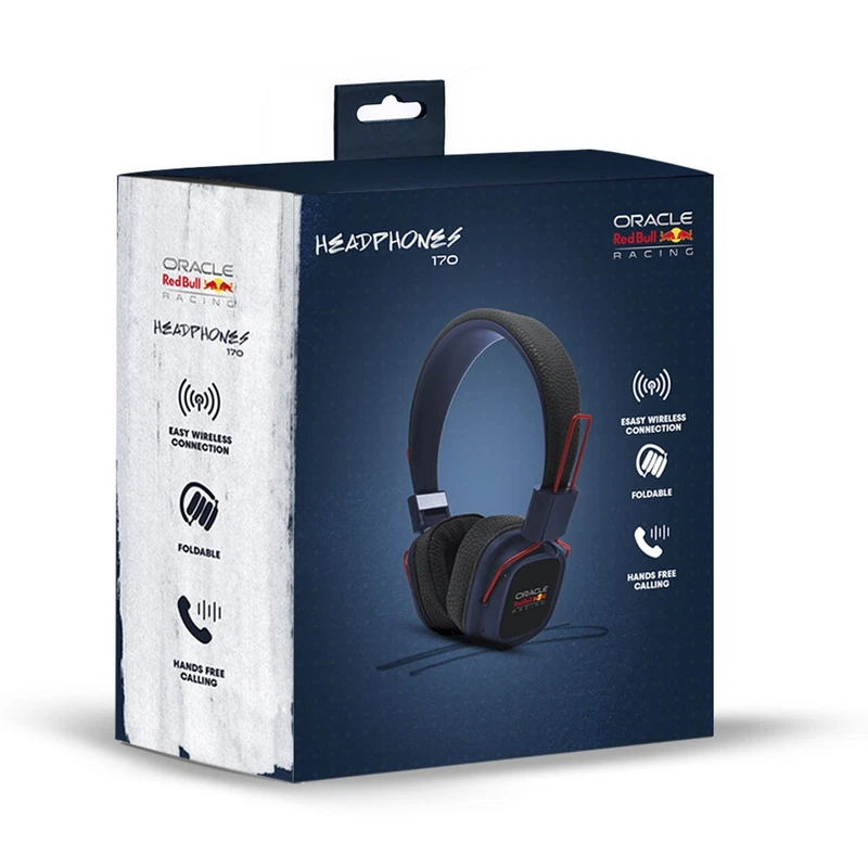 Cuffia Bluetooth RED BULL Oracle Race Wireless Musica Microfono Replica Box