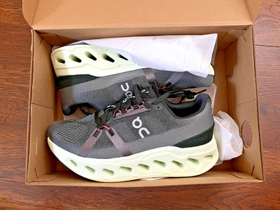 ON Running Brand Cloud Cloudeclipse Rock/Lime  Women's Shoes - Brand New