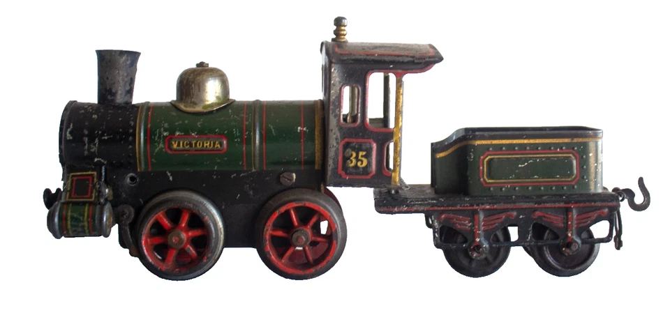 Rare Early 1898-1904 Bing "Victoria" 0-gauge Passenger Train set - Image 2 of 4