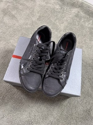2011 Prada America s Cup Low Top Black Rare Archive 2000s Old Money Suede