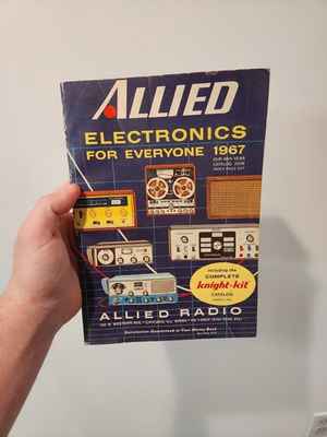 #ad 1967 Allied Electronics Catalog Vintage HiFi Audio Speakers Amplifier Catalog $19.95