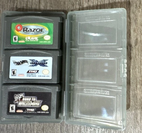 GBA WWF Road to WrestleMania Razor Crave Hot Wheels Nintendo Game Boy Advance