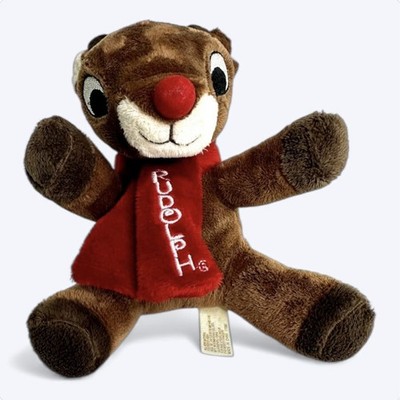 Dan Dee Rudolph the Red Nosed Reindeer 6'' Plush Toy Stuffed Animal Scarf Holiday