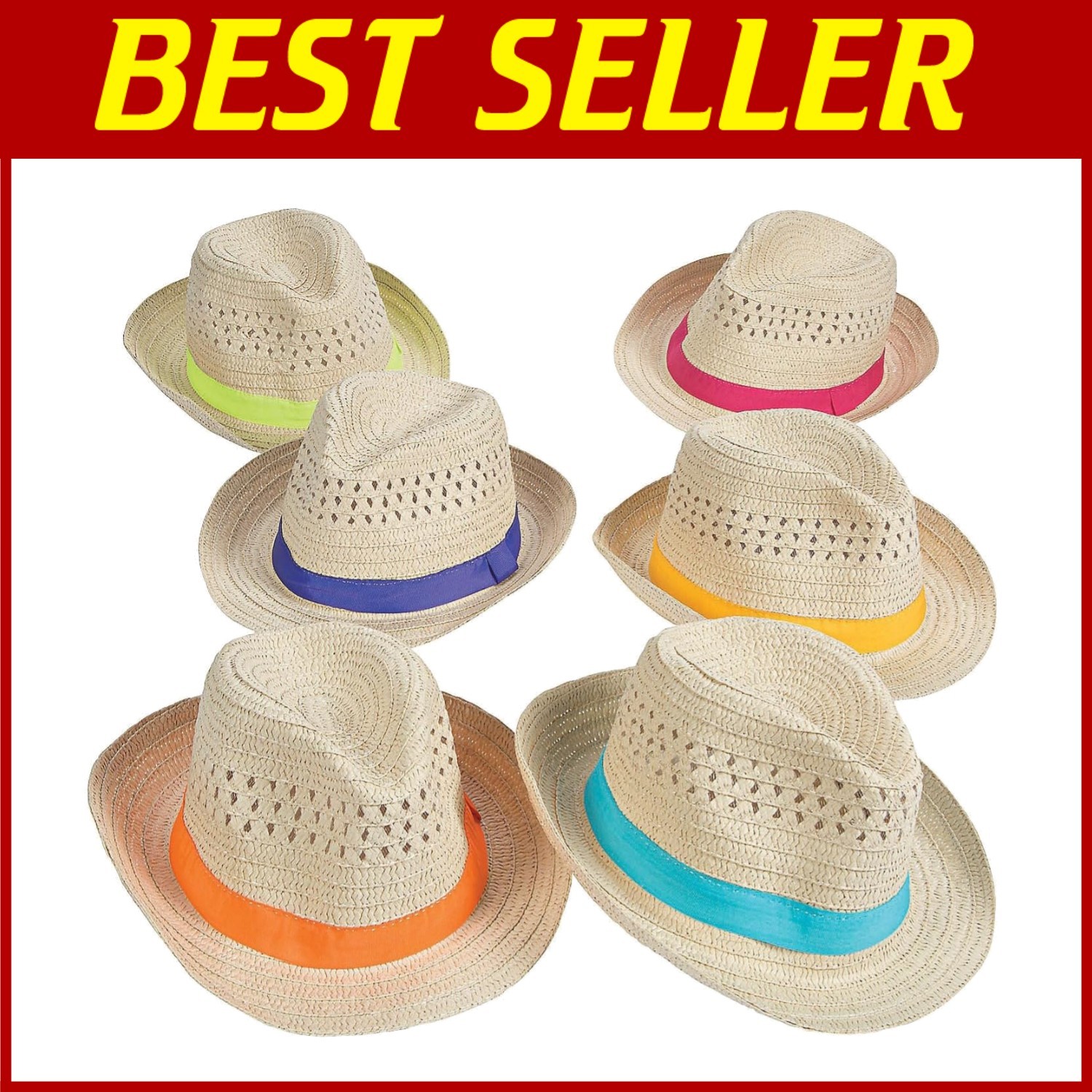 12-Pack Assorted Fedora Hats for Havana Nights and Cinco de Mayo Parties