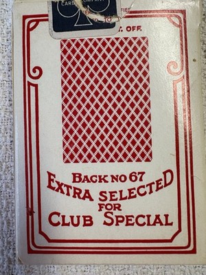 Bee Club Special No. 92 Playing Cards Standard Red Back Poker Card Deck