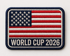 World Cup 2026 Embroidered Patch USA Flags Iron-On Soccer Badge