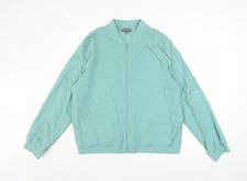 Patra Bomberjacke Herren grün XL leicht Full Zip Lyocell