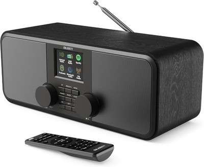 Radio Internet  & DAB+, BT, Spotify, Wecker, schwarz, Majority Rostock, GEPRÜFT