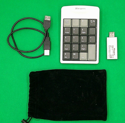 Targus Numeric Keypad Model AKP01US with receiver Dangle Silver Color