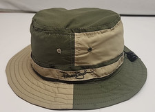 Panama Jack Bucket Hat Kids 4-6 Khaki Green Lightweight Outdoor Adjustable strap