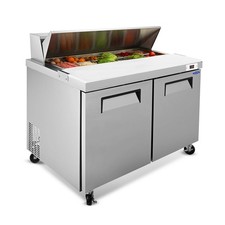Orikool 48IN Commercial Refrigerators Sandwich Salad Prep Table 2 Door 14 Cu.ft