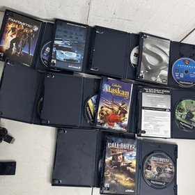 SONY PlayStation 2 Fat Black PS2 Bundle SCPH-35001 20 Games GTA SA QUAKE 3 LOTR