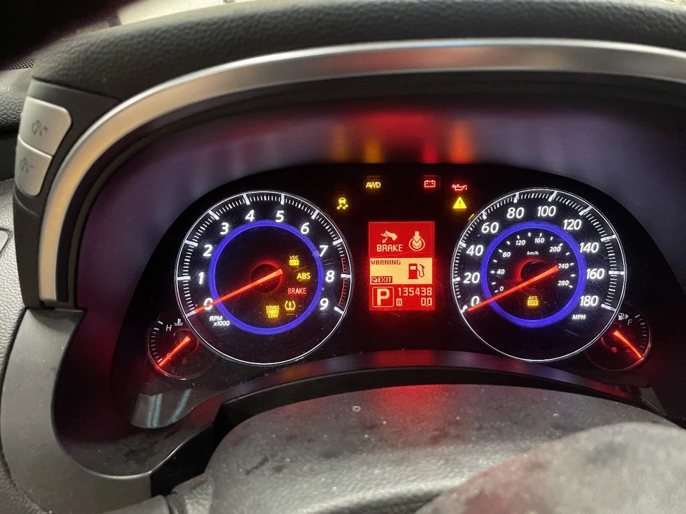 Infiniti Fx35 2009 3,5 L velocímetro cuadro de instrumentos sin crucero adaptativo Foto 3 de 4