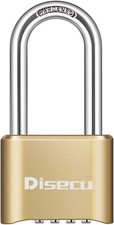 1 Pack Heavy Duty 4 Digit Combination Lock, 2.5 Inch Long Shackle Outdoor
