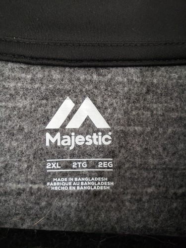 NEW Chicago White Sox Men’s 2XL Long Sleeve Quarter Zip Gray Pullover Majestic - Afbeelding 4 van 6