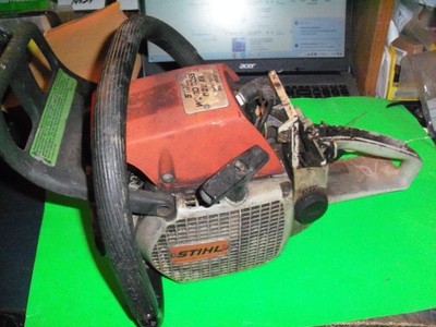 稼働　スチール  stihl  028 av 　チェーンソー　024　026 USED Stihl 028 AV Super Chainsaw For Parts Or Repair LOCKED UP OEM