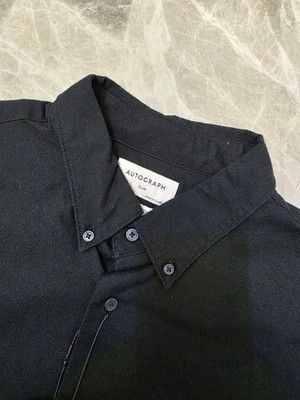 M&S Autograph Slim Fit Cotton Rich Oxford Shirt ~ Size XL